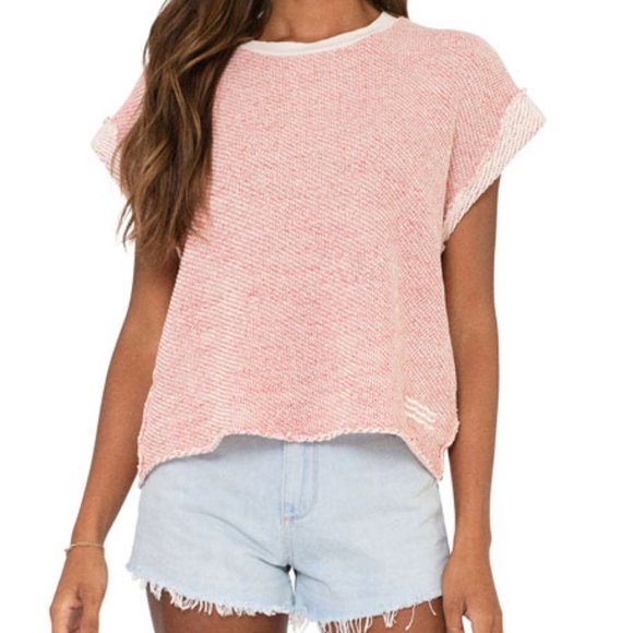 Sol Angeles Baja Terry Crop Sweater Top Small NWT. - Picture 2 of 8